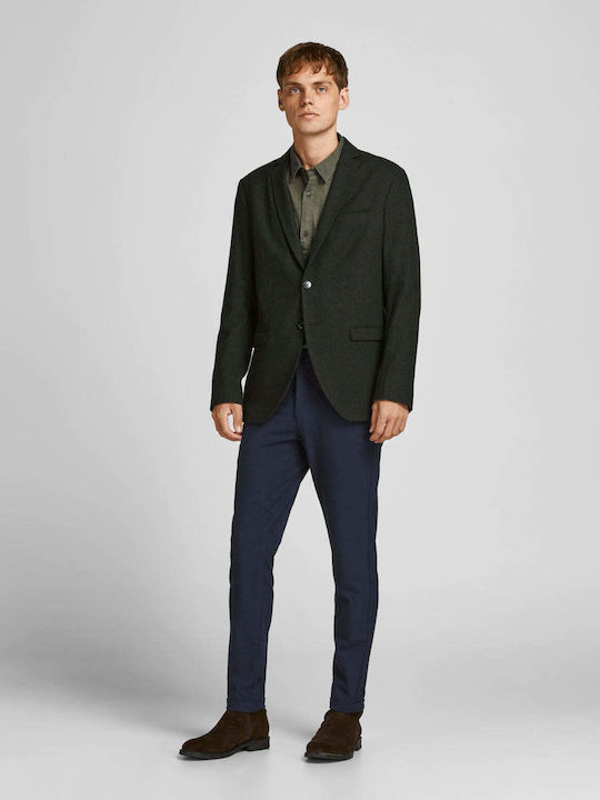 Trousers Elastic in Slim Fit Navy Blazer