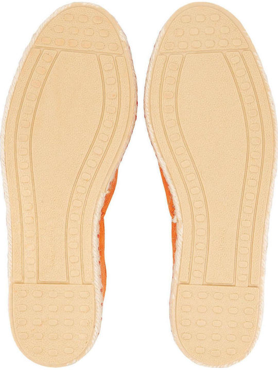 Carmen Serraje Women's Leather Espadrilles Coral
