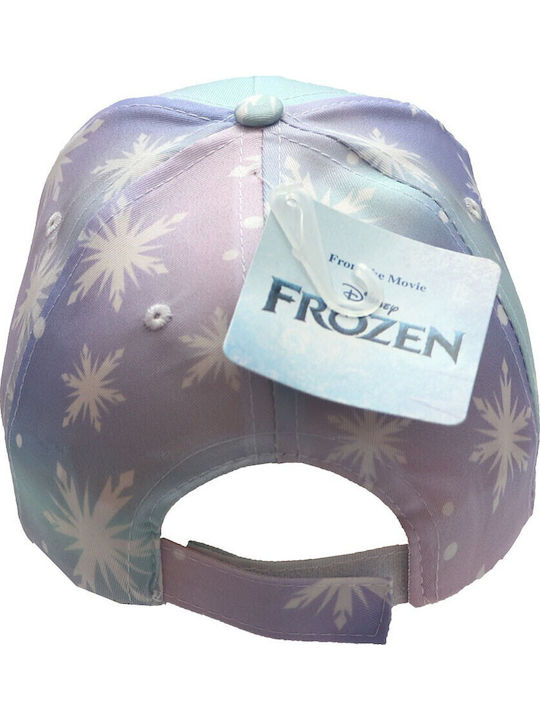 Disney Παιδικό Καπέλο Jockey Υφασμάτινο Frozen Λιλά