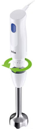 Braun MultiQuick 1 Ραβδομπλέντερ με Ανοξείδωτη Ράβδο 450W Λευκό