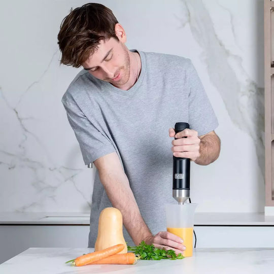 Black & Decker Ραβδομπλέντερ με Ανοξείδωτη Ράβδο 1500W Μαύρο