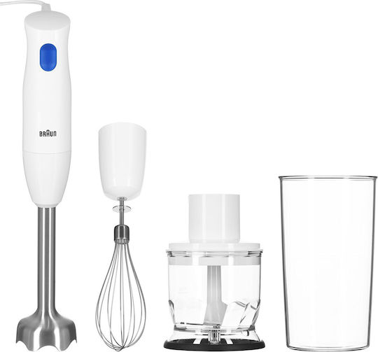 Braun MultiQuick 1 Ραβδομπλέντερ με Ανοξείδωτη Ράβδο 450W Λευκό