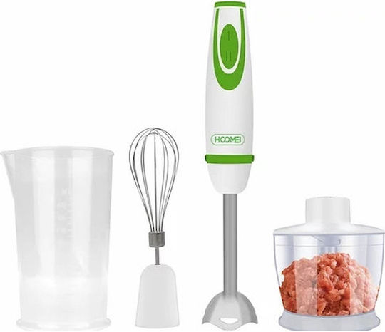 Hoomei Handmixer mit Inox-Stab 300W Weiß