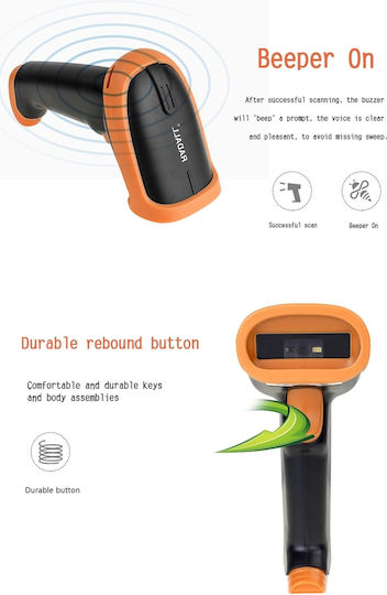 Netum Handheld Scanner Wired with 2D and QR Barcode Reading Capability