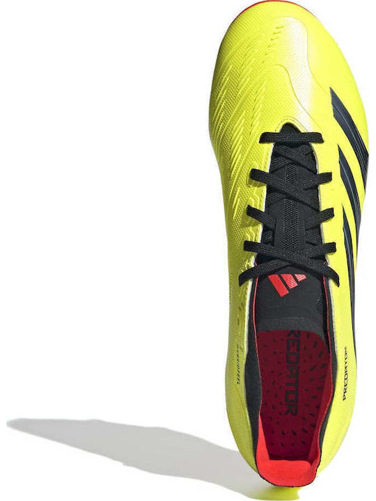 adidas Predator League Football Shoes with Cleats Team Solar Yellow 2 / Core Black / Solar Red