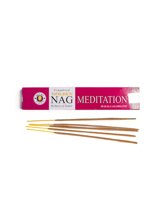 Vijayshree Bețișoare Parfumate Golden Nag cu Aromă Meditație 15buc 15gr