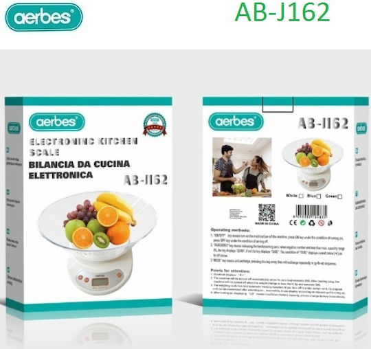 Aerbes Ψηφιακή Ζυγαριά Κουζίνας Λευκή