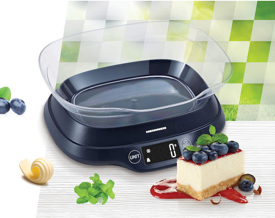 Heinner Ψηφιακή Ζυγαριά Κουζίνας με Κάδο έως 5kg Μαύρη