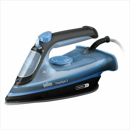 Braun Fier de Călcat cu Aburi 2400W cu Talpă Ceramică și Debit Continu de Abur 45g/min