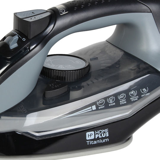 Homeplus Dampfbügeleisen 2400W mit Keramiksohle und kontinuierlicher Dampfabgabe 90g/min
