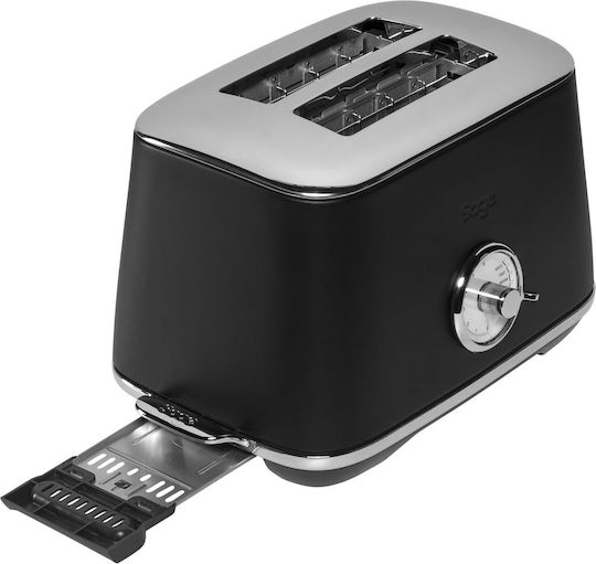 Sage Toaster Luxe Φρυγανιέρα 2 Θέσεων 1000W Μαύρη