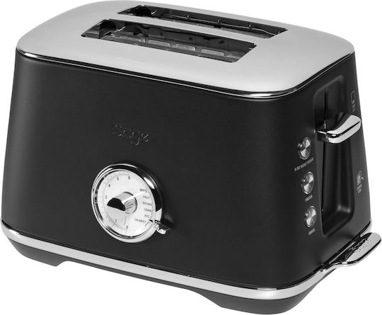 Sage Toaster Luxe Φρυγανιέρα 2 Θέσεων 1000W Μαύρη