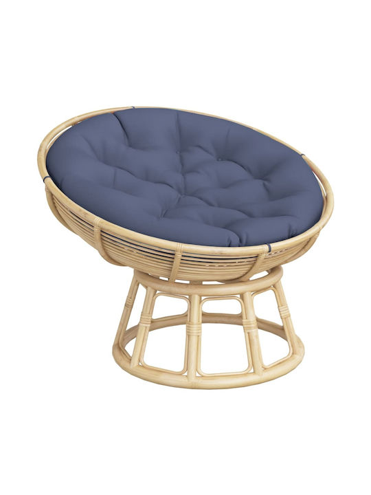 vidaXL Pernă Scaunului De Grădină Waterproof Rotund Albastru Marin 100x100cm