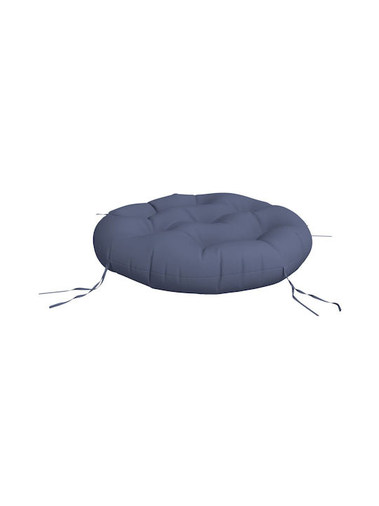 vidaXL Pernă Scaunului De Grădină Waterproof Rotund Albastru Marin 60x60cm