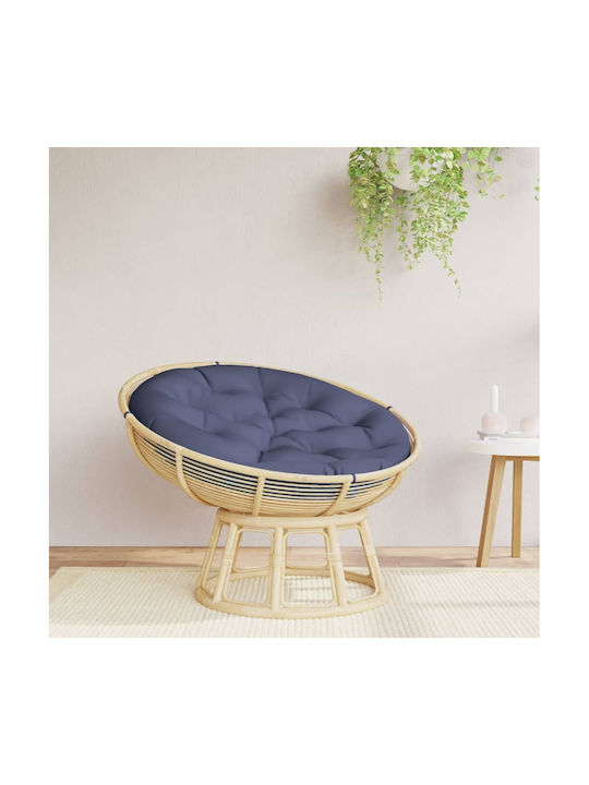 vidaXL Pernă Scaunului De Grădină Waterproof Rotund Albastru Marin 100x100cm