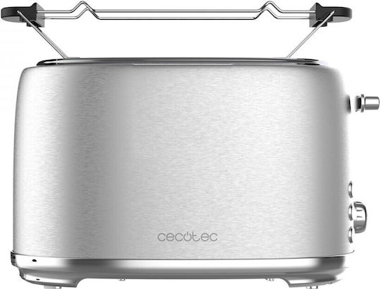 Cecotec Toast&Taste 1000 Retro Double Φρυγανιέρα 2 Θέσεων 980W Inox