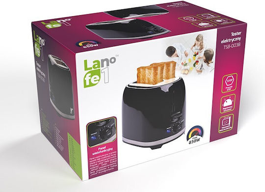 Lafe TSB003B Prăjitor de pâine 2 sloturi 800W Negru