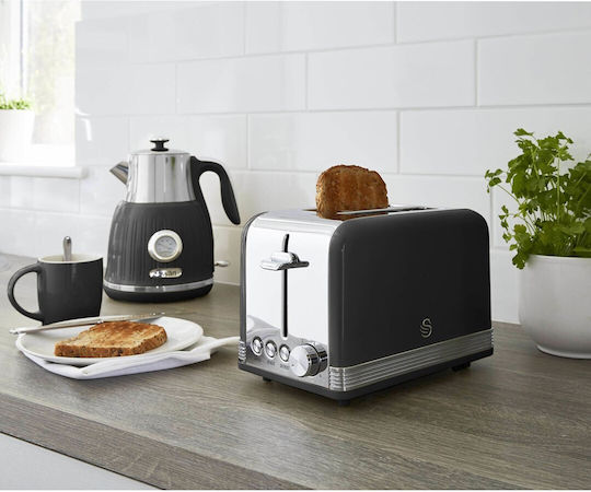 Swan ST19010BN Toaster 2 Schlitze 815W Schwarz