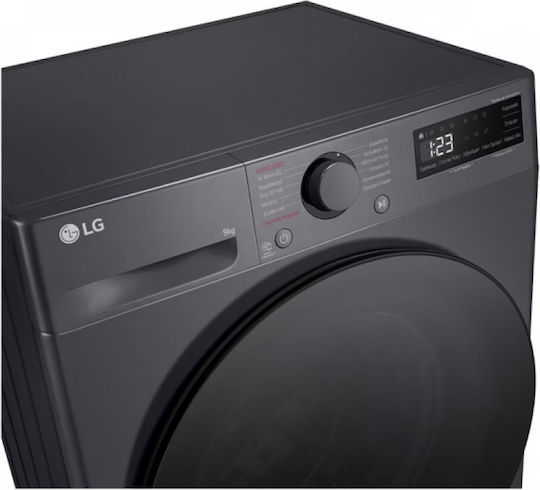 LG Washing Machine 9kg with Steam Technology 1200 Rounds 6 Motion Gray F2R5009TSMB