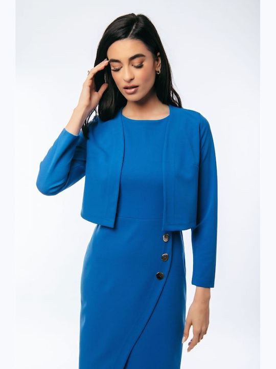 BelleFille Damen Blazer Hellblau