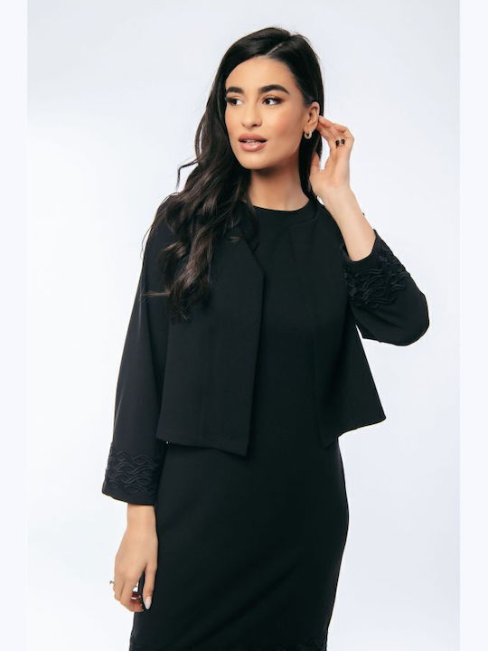 BelleFille Blazer pentru femei Sacou Negru