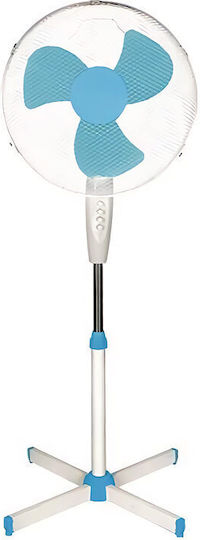 Eurolamp Ferrara Pedestal Fan 60W 40cm Diameter White