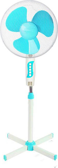 Eurolamp Ferrara Pedestal Fan 60W 40cm Diameter White