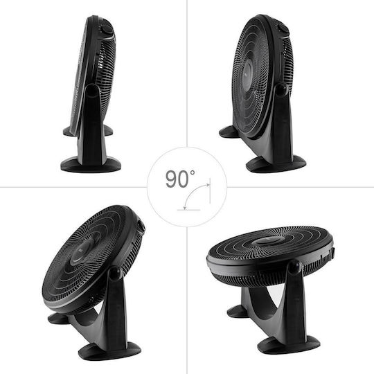 Muhler Floor Fan 80W Fan Diameter 50cm Black