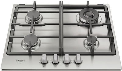 Whirlpool Autonomous Cooktop with Liquid Gas Burners Inox 56x51cm