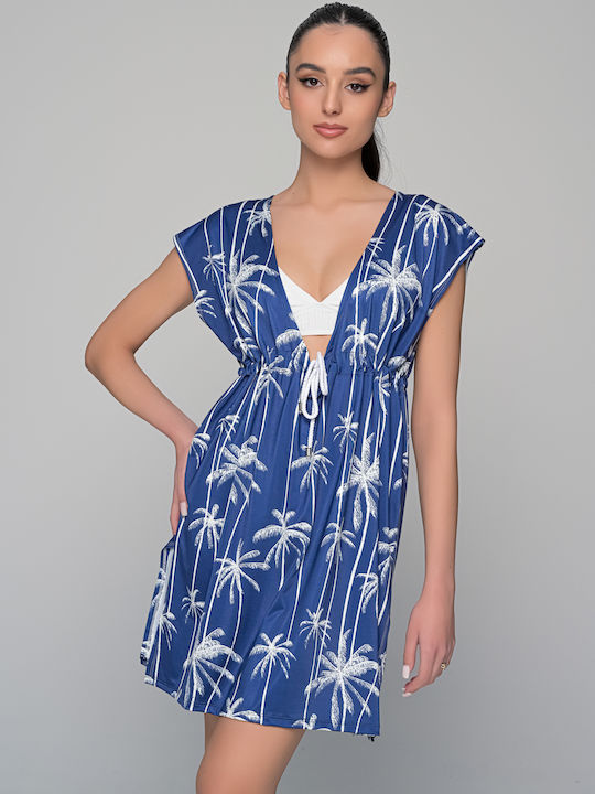 Milena by Paris Women's Caftan Beachwear Blue