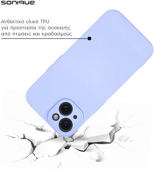Sonique Back Cover Σιλικόνης / Υφασμάτινο Λιλά (Redmi Note 13 Pro+)