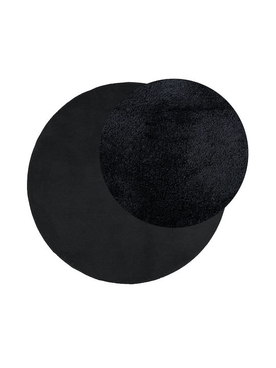 vidaXL Oviedo Rug Round Black