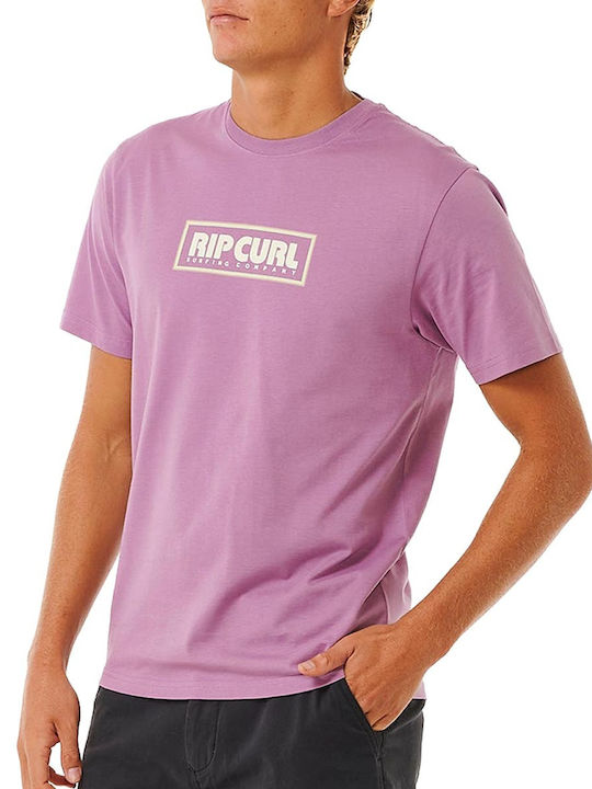 Rip Curl Big Mumma Ανδρικό T-shirt Κοντομάνικο Μωβ