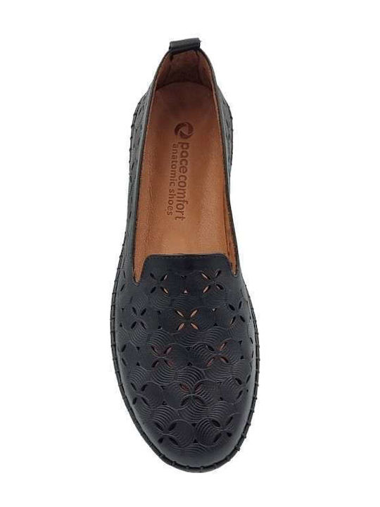 Pace Comfort 4104 Piele Mocasini dama în culoarea Negru