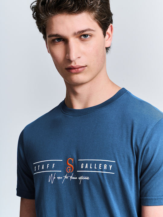 Staff Herren T-Shirt Kurzarm Cool Blue