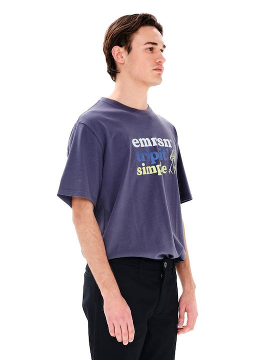 Emerson Herren T-Shirt Kurzarm Dark Purple