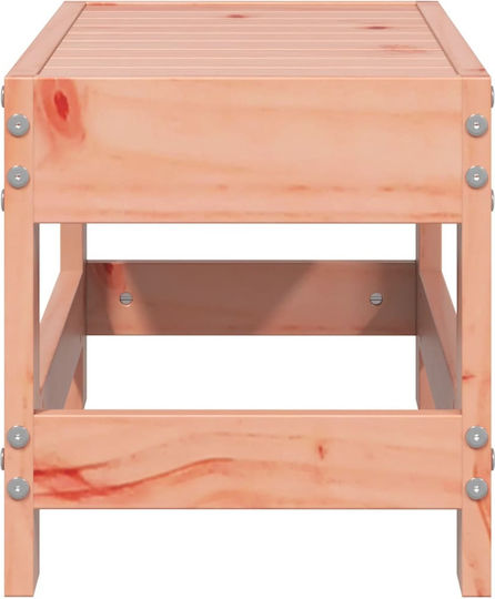 Auxiliary Garden Table for Small Outdoor Spaces Made of Brown Acacia 62x30x32cm