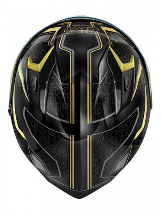 Givi H50.8 Mystical Black/Gold Motorradhelm Volles Gesicht ECE 22.06 mit Pinlock und Sonnenblende
