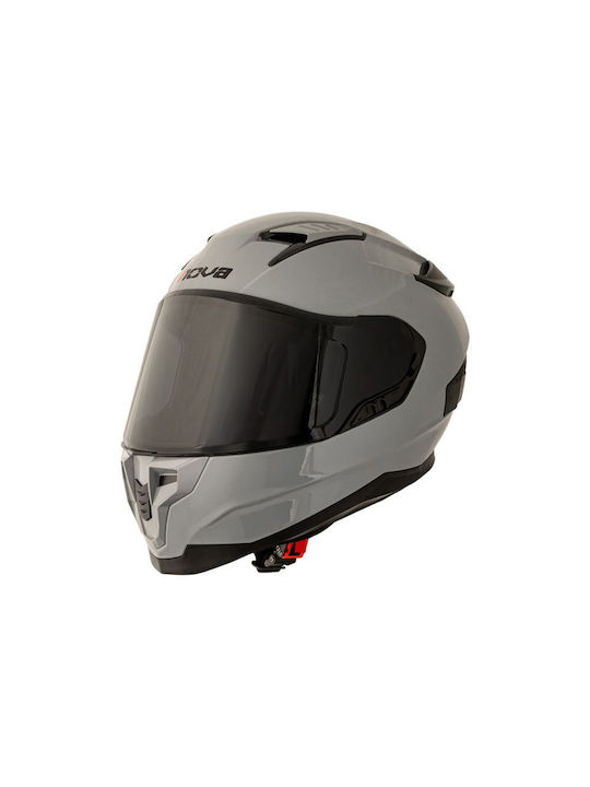 Nova Racing Road Rider Nardo Grey Κράνος Μηχανής Full Face ECE 22.06 με Sunvisor