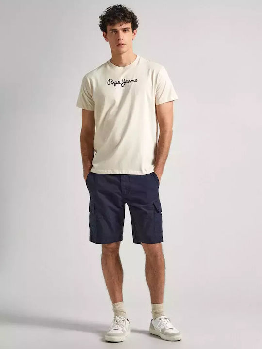 Pepe Jeans Herren T-Shirt Kurzarm beige