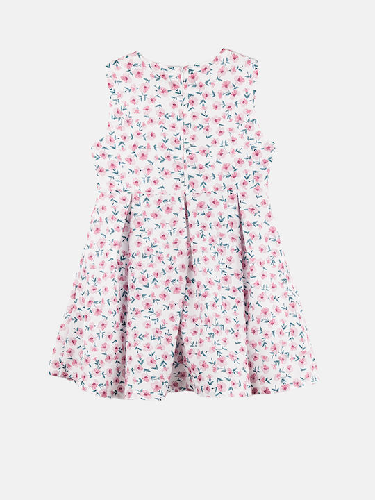 Joyce Kids Dress Floral White