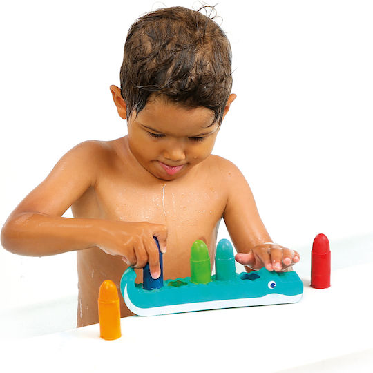Ludi Bathroom Toy Crayons Painting Case Crocodile Shape