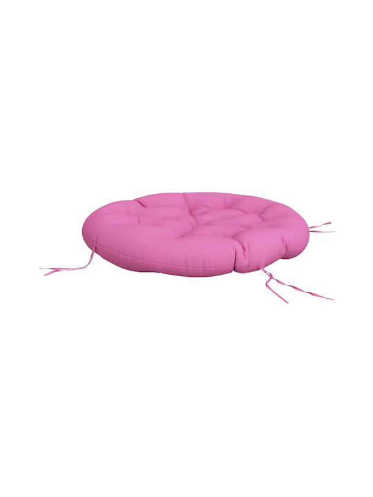 vidaXL Wasserdichtes Gartenstuhlkissen Rund Rosa 100x100cm