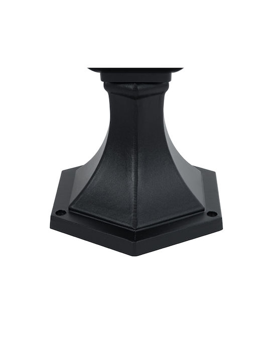 GloboStar Dirahio Outdoor Floor Lamp with Adjustable White Light IP65 for E27 Bulb Black