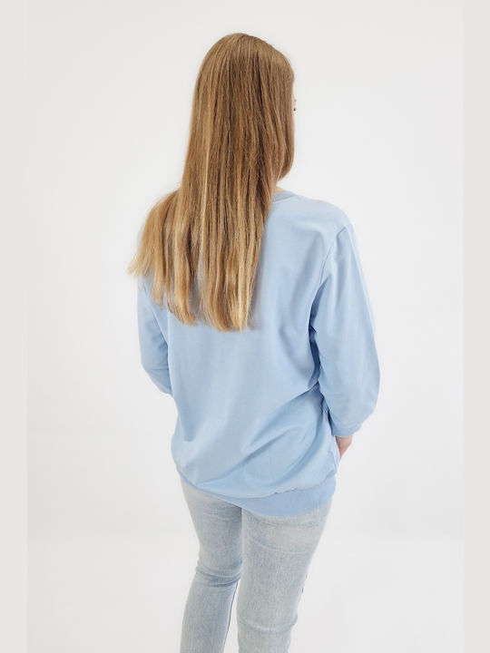 Brak Damen Bluse Baumwoll mit 3/4 Ärmel Blau