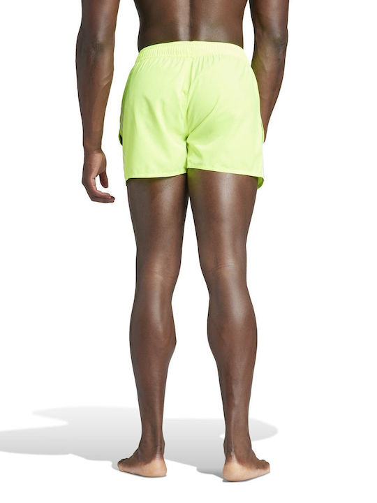 Adidas 3-stripes Clx Swim Men's Swimwear Shorts Yellow