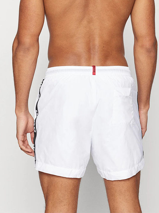 Fab Ανδρικό Μαγιό Σορτς White με Ρίγες