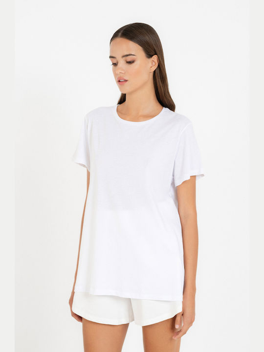 Philosophy Damen Kurzarm T-Shirt aus Bio-Baumwolle mit Rundhalsausschnitt Basic-bl1759 Anthrazit