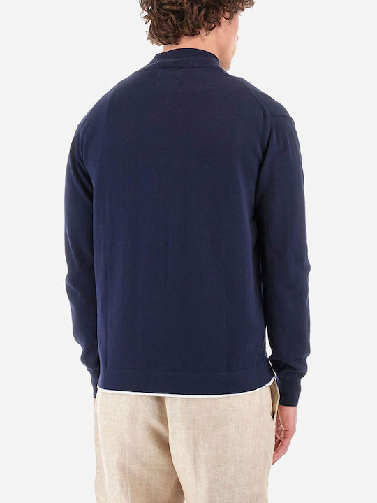 La Martina Herren Sweatshirt Jacke Blue