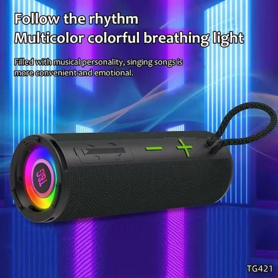T&G Ηχείο Bluetooth 14W με Ραδιόφωνο και Διάρκεια Μπαταρίας έως 4 ώρες Μωβ TG-421